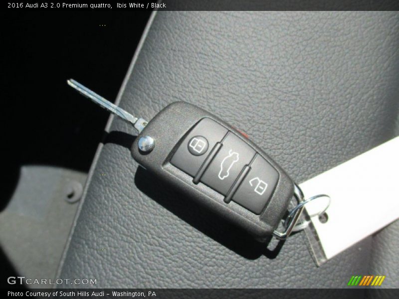 Ibis White / Black 2016 Audi A3 2.0 Premium quattro