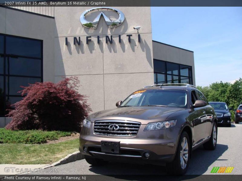 Beryllium 16 Metallic / Graphite 2007 Infiniti FX 35 AWD