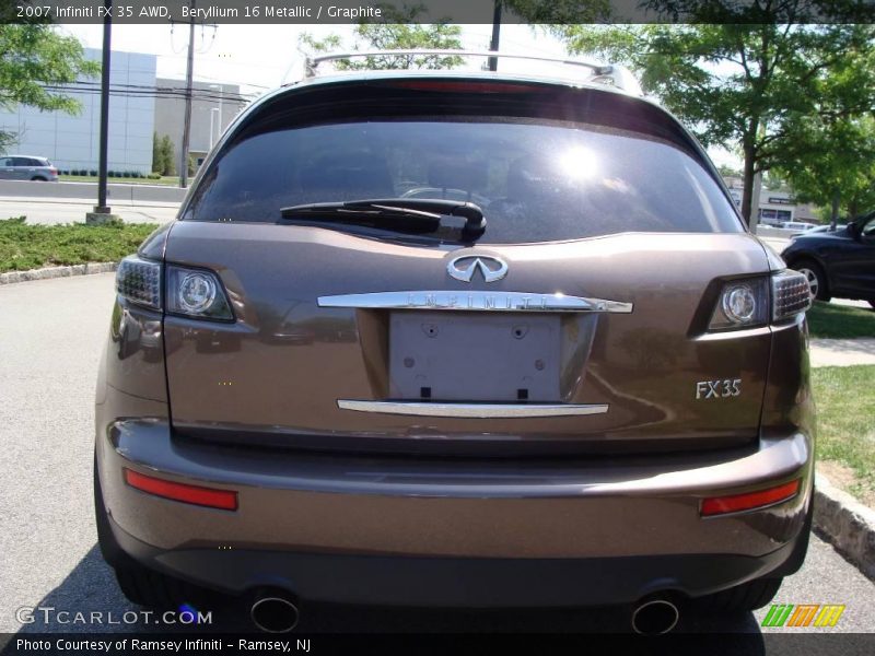 Beryllium 16 Metallic / Graphite 2007 Infiniti FX 35 AWD