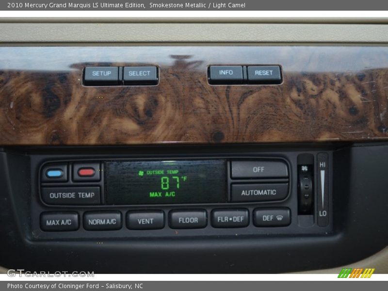 Smokestone Metallic / Light Camel 2010 Mercury Grand Marquis LS Ultimate Edition