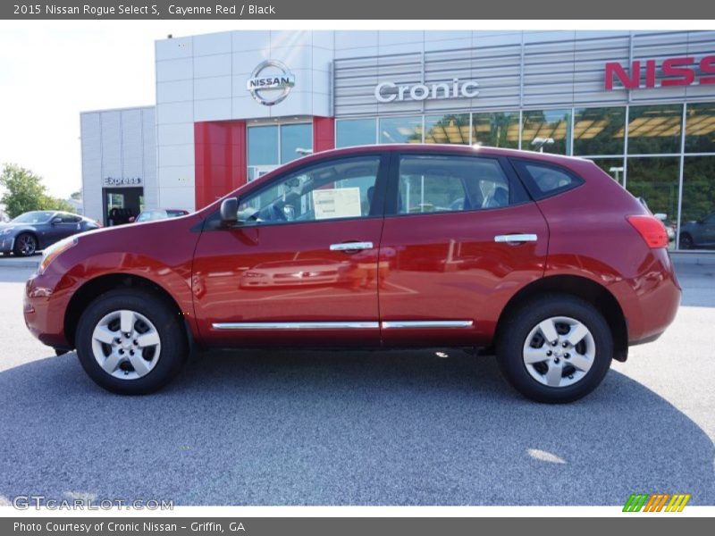 Cayenne Red / Black 2015 Nissan Rogue Select S