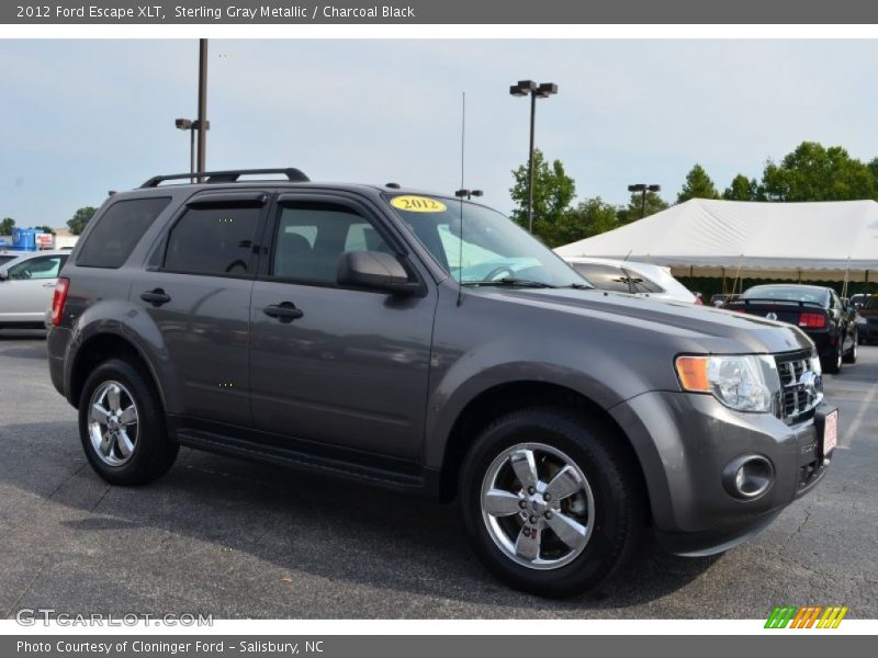 Sterling Gray Metallic / Charcoal Black 2012 Ford Escape XLT