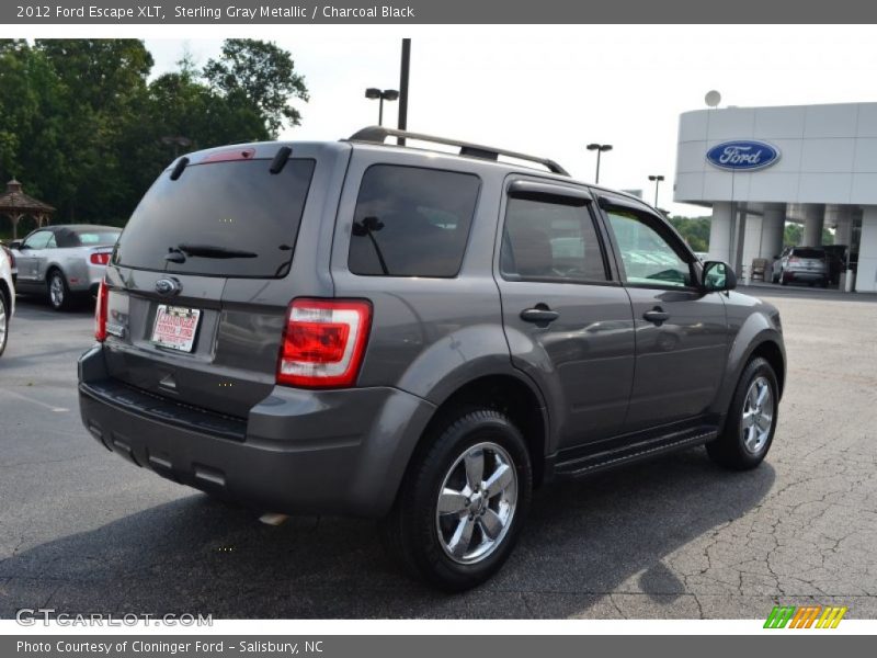 Sterling Gray Metallic / Charcoal Black 2012 Ford Escape XLT