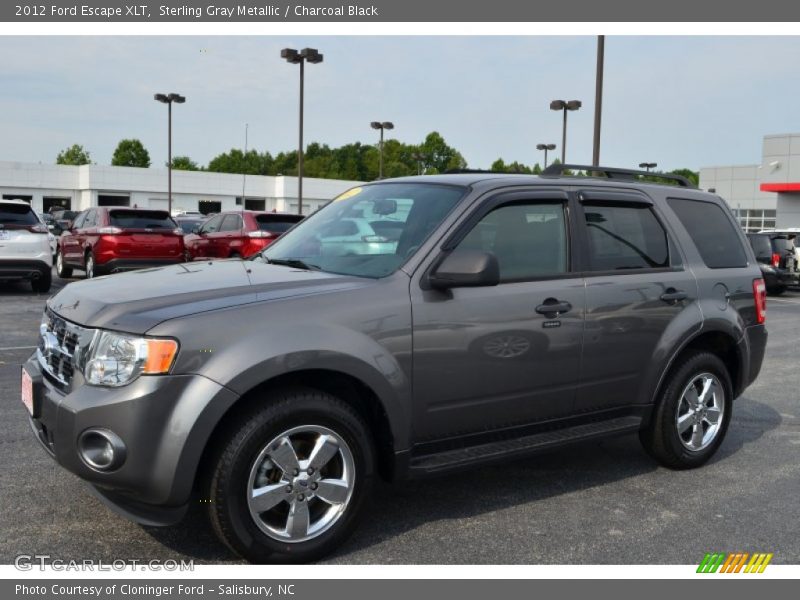 Sterling Gray Metallic / Charcoal Black 2012 Ford Escape XLT