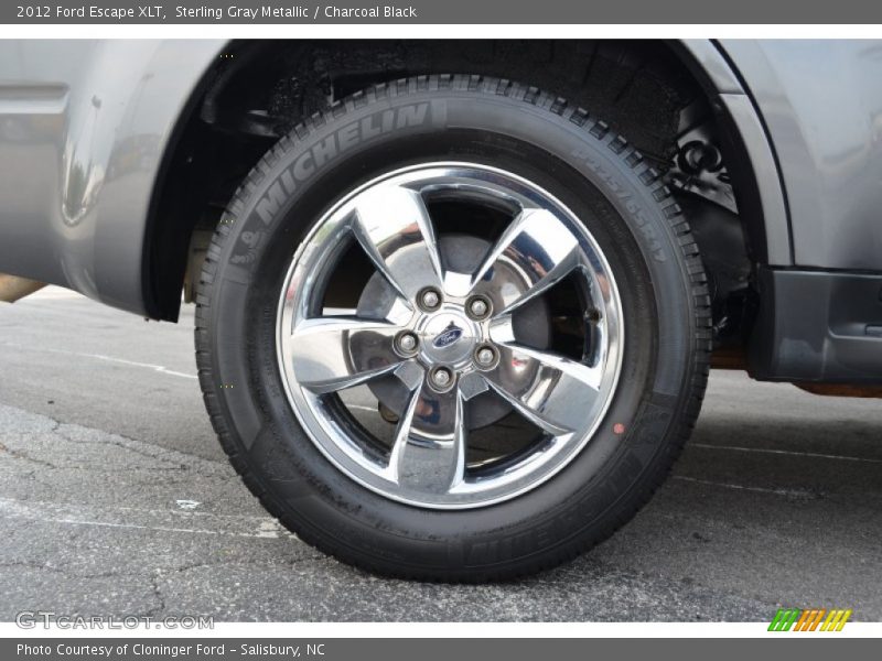 Sterling Gray Metallic / Charcoal Black 2012 Ford Escape XLT