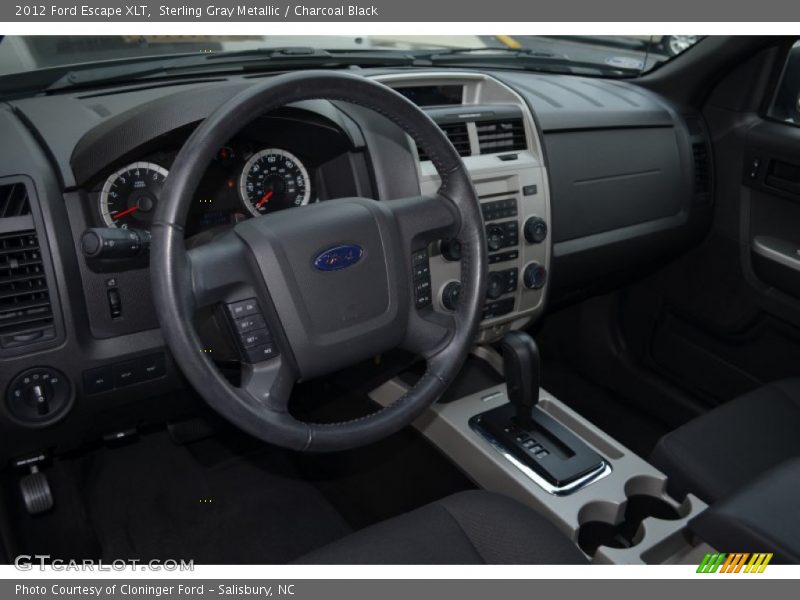 Sterling Gray Metallic / Charcoal Black 2012 Ford Escape XLT
