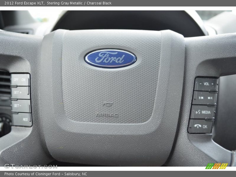 Sterling Gray Metallic / Charcoal Black 2012 Ford Escape XLT