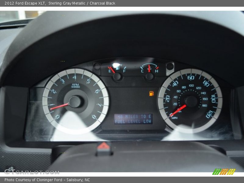 Sterling Gray Metallic / Charcoal Black 2012 Ford Escape XLT