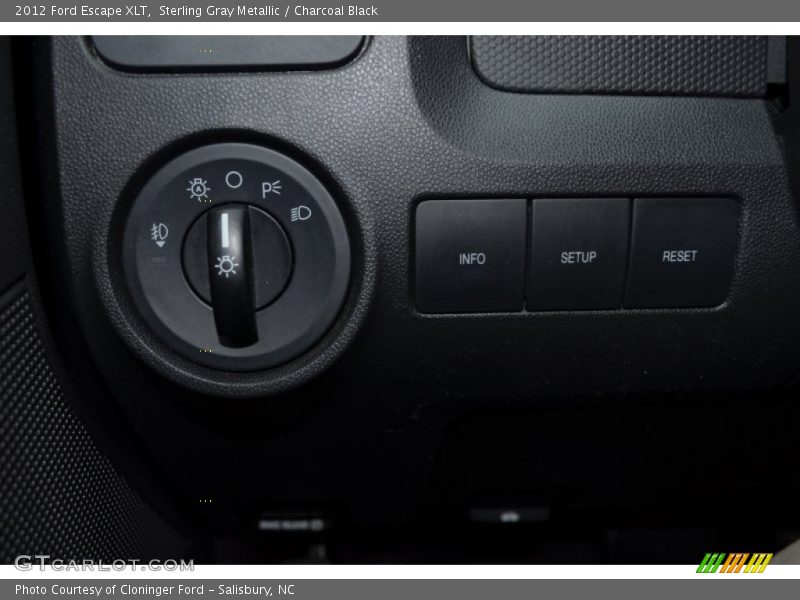 Sterling Gray Metallic / Charcoal Black 2012 Ford Escape XLT