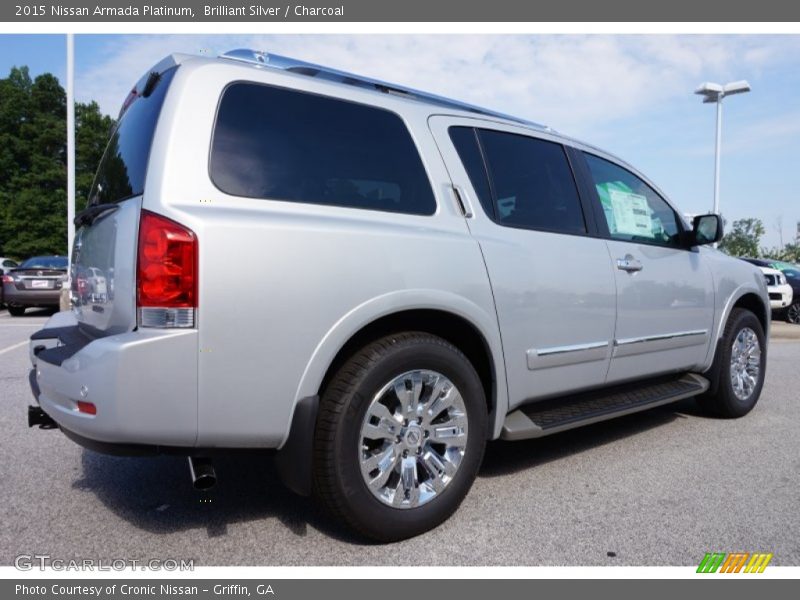 Brilliant Silver / Charcoal 2015 Nissan Armada Platinum
