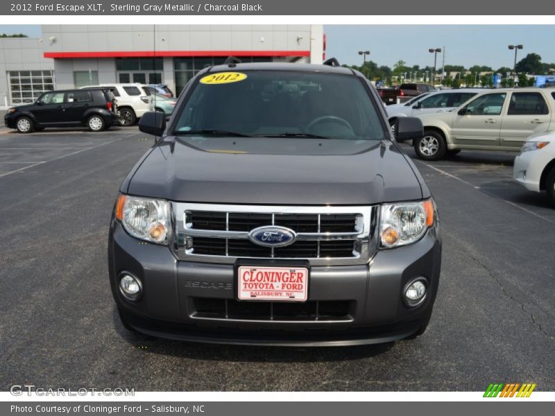 Sterling Gray Metallic / Charcoal Black 2012 Ford Escape XLT