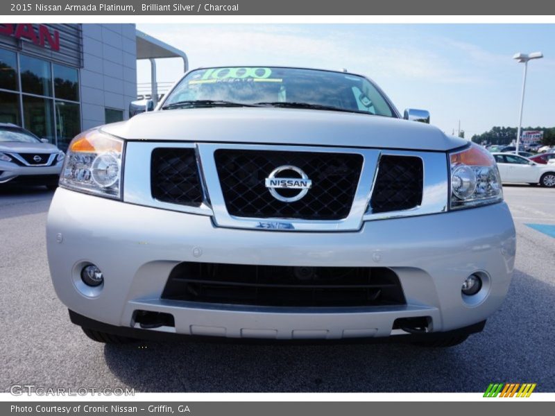 Brilliant Silver / Charcoal 2015 Nissan Armada Platinum