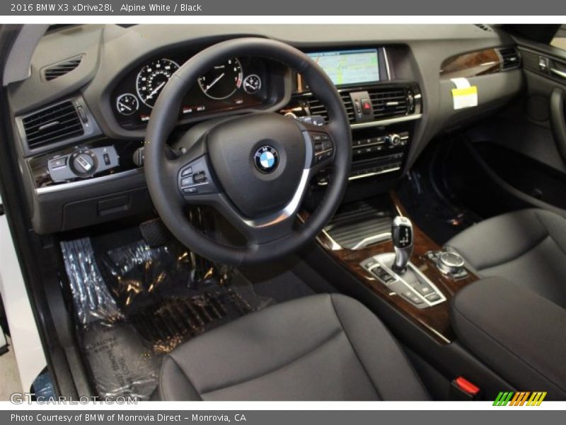 Alpine White / Black 2016 BMW X3 xDrive28i
