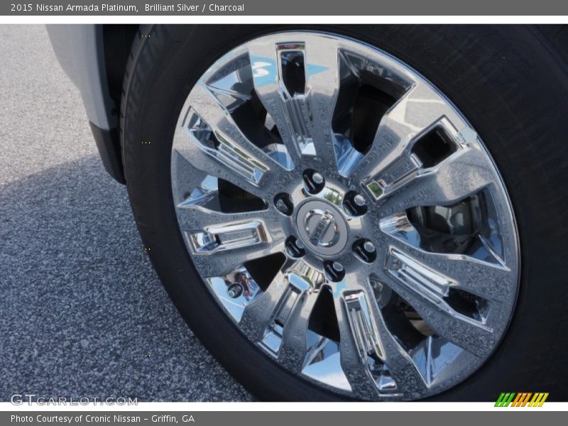 Brilliant Silver / Charcoal 2015 Nissan Armada Platinum