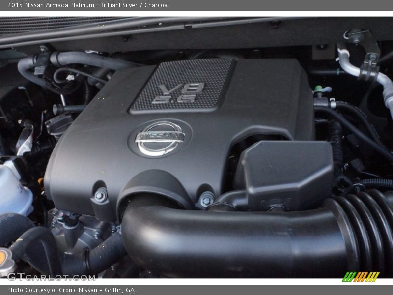Brilliant Silver / Charcoal 2015 Nissan Armada Platinum