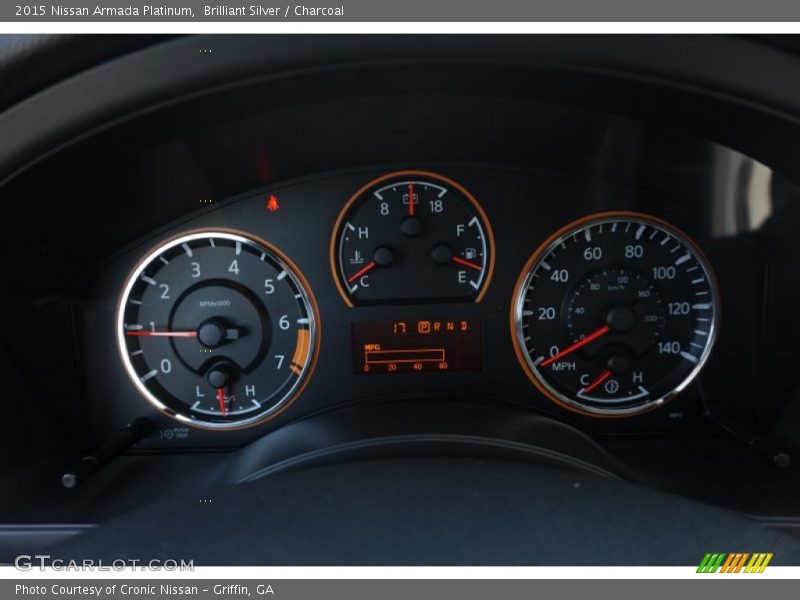 Brilliant Silver / Charcoal 2015 Nissan Armada Platinum