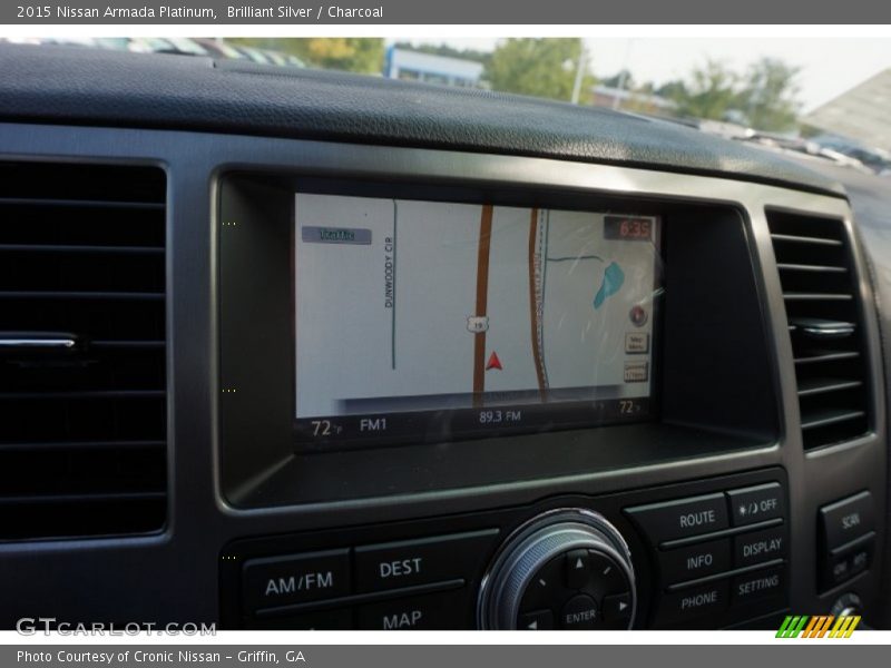 Brilliant Silver / Charcoal 2015 Nissan Armada Platinum