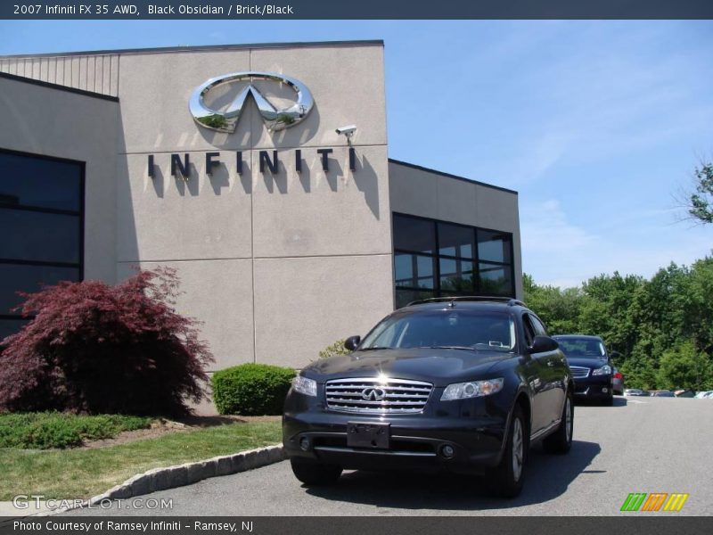 Black Obsidian / Brick/Black 2007 Infiniti FX 35 AWD