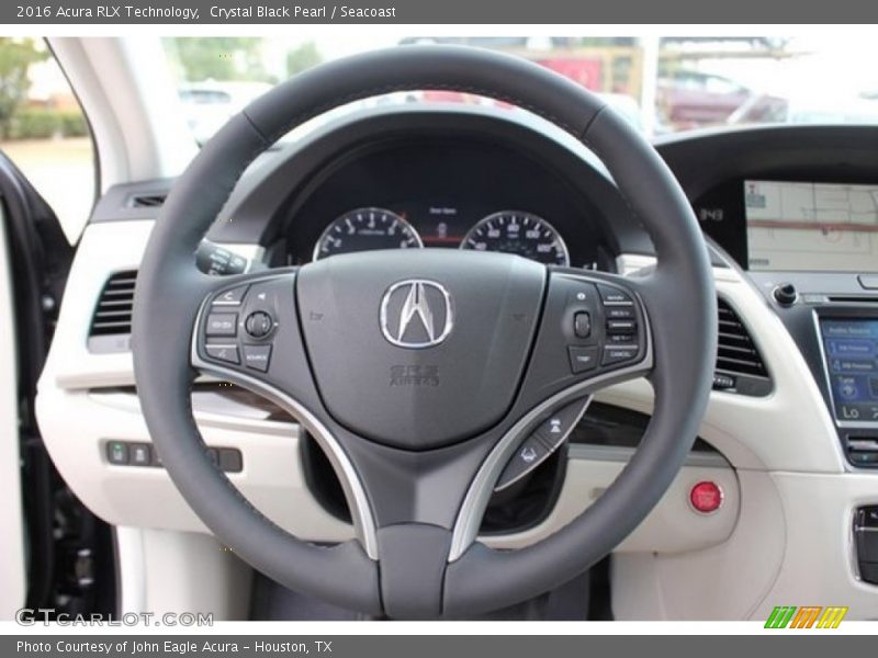 Crystal Black Pearl / Seacoast 2016 Acura RLX Technology
