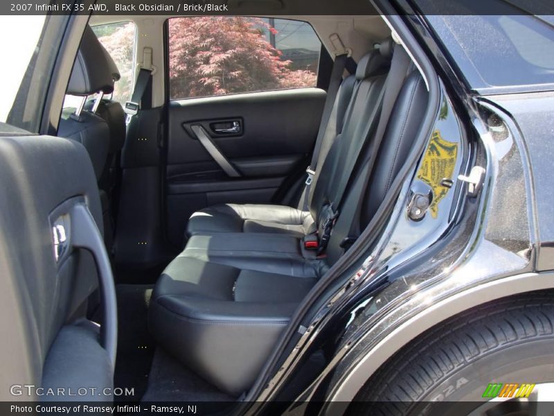 Black Obsidian / Brick/Black 2007 Infiniti FX 35 AWD