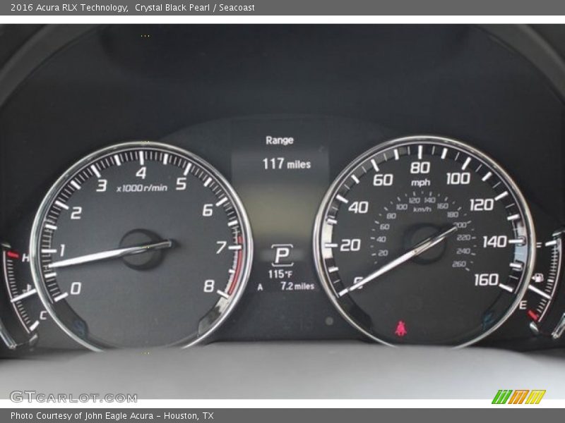 Crystal Black Pearl / Seacoast 2016 Acura RLX Technology