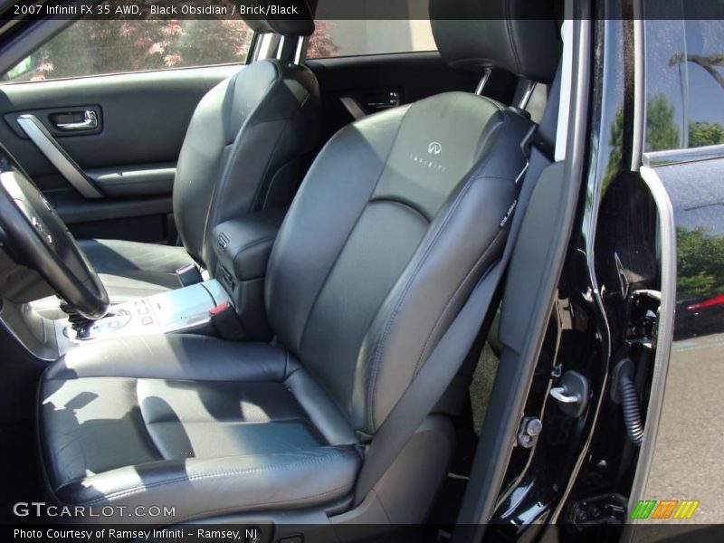 Black Obsidian / Brick/Black 2007 Infiniti FX 35 AWD