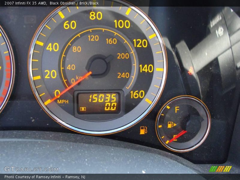 Black Obsidian / Brick/Black 2007 Infiniti FX 35 AWD
