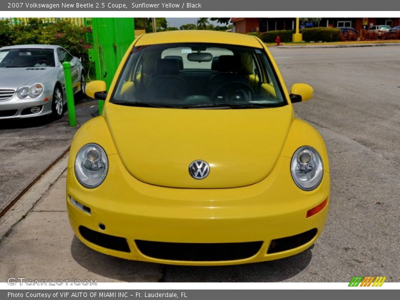 Sunflower Yellow / Black 2007 Volkswagen New Beetle 2.5 Coupe