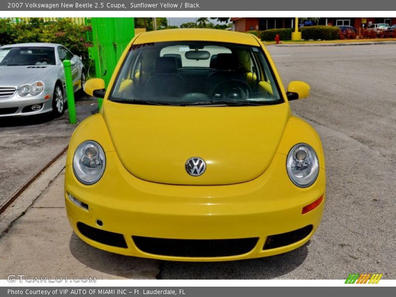 Sunflower Yellow / Black 2007 Volkswagen New Beetle 2.5 Coupe