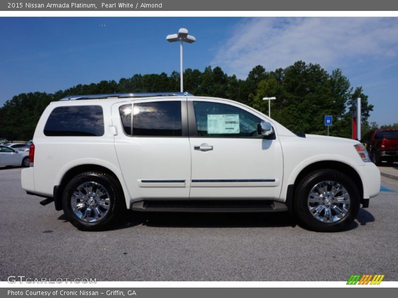 Pearl White / Almond 2015 Nissan Armada Platinum