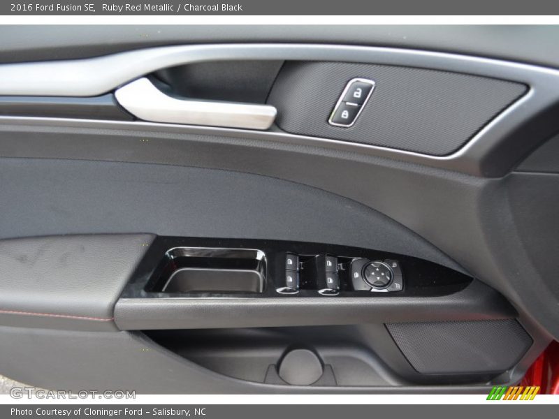 Ruby Red Metallic / Charcoal Black 2016 Ford Fusion SE