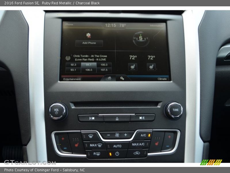 Controls of 2016 Fusion SE