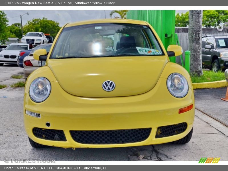 Sunflower Yellow / Black 2007 Volkswagen New Beetle 2.5 Coupe