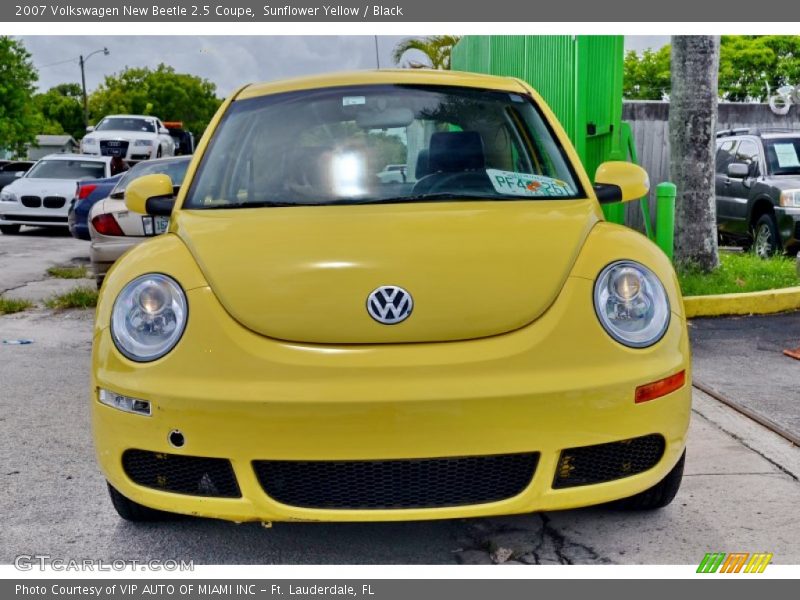 Sunflower Yellow / Black 2007 Volkswagen New Beetle 2.5 Coupe