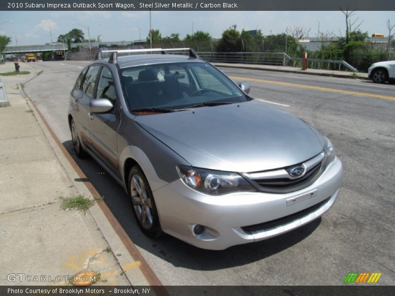 Steel Silver Metallic / Carbon Black 2010 Subaru Impreza Outback Sport Wagon