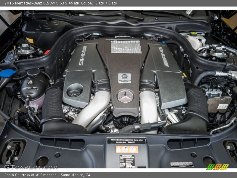  2016 CLS AMG 63 S 4Matic Coupe Engine - 5.5 Liter AMG biturbo DOHC 32-Valve VVT V8