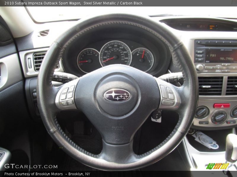Steel Silver Metallic / Carbon Black 2010 Subaru Impreza Outback Sport Wagon