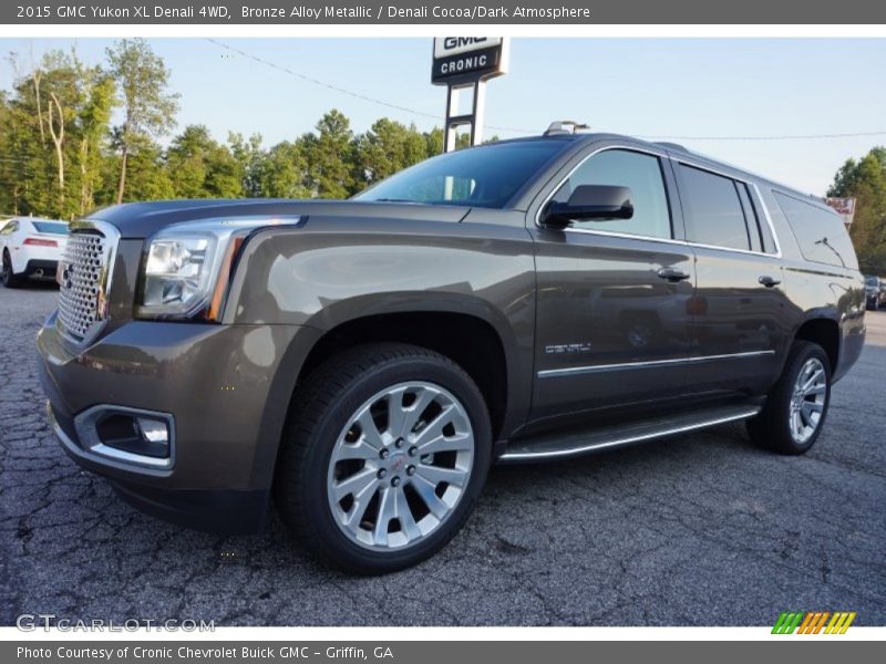 Bronze Alloy Metallic / Denali Cocoa/Dark Atmosphere 2015 GMC Yukon XL Denali 4WD