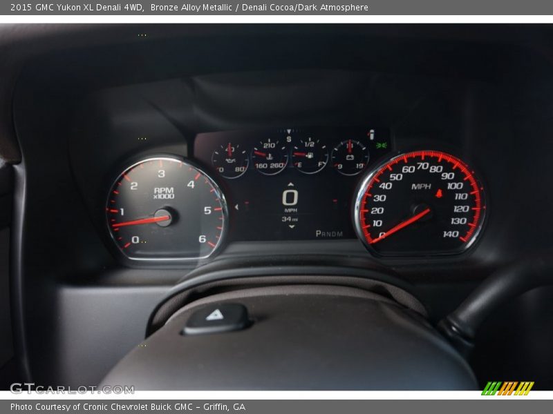 Bronze Alloy Metallic / Denali Cocoa/Dark Atmosphere 2015 GMC Yukon XL Denali 4WD