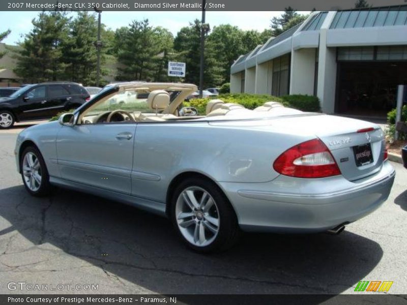 Diamond Silver Metallic / Stone 2007 Mercedes-Benz CLK 350 Cabriolet