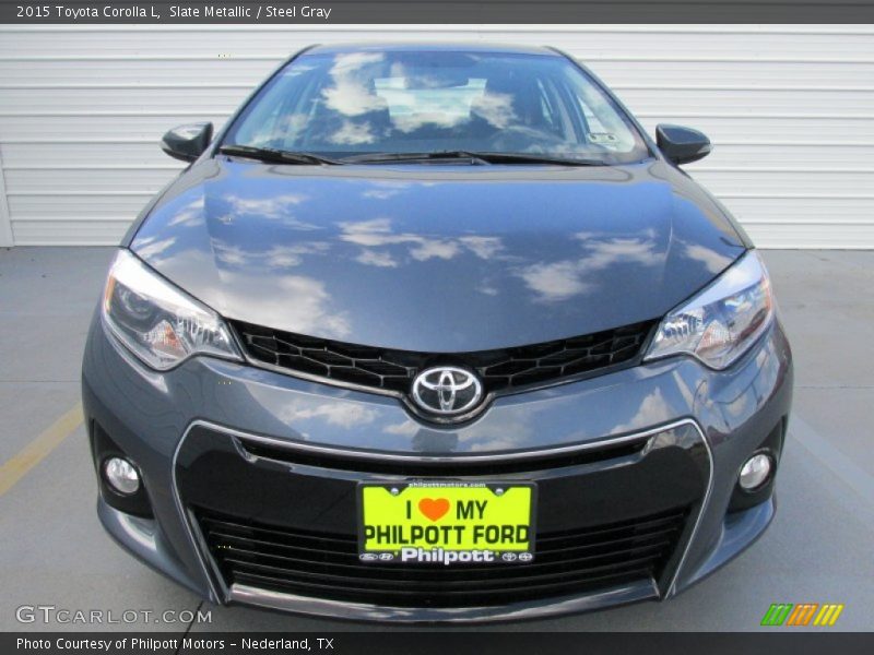 Slate Metallic / Steel Gray 2015 Toyota Corolla L