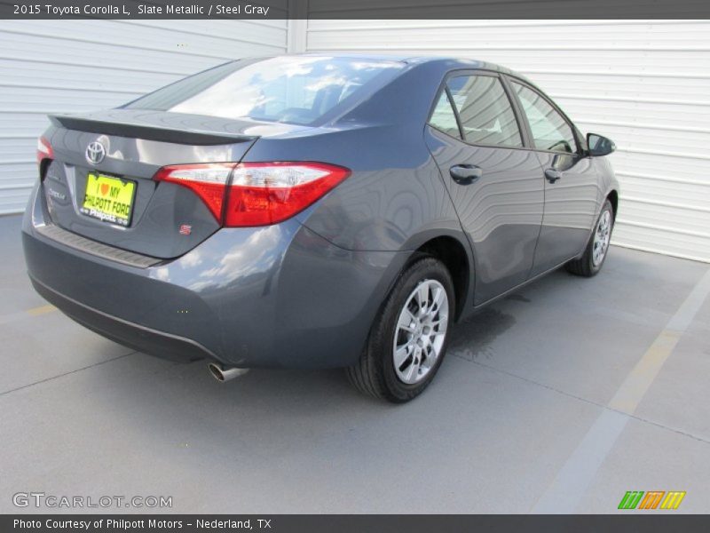 Slate Metallic / Steel Gray 2015 Toyota Corolla L