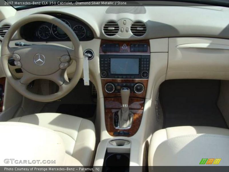 Diamond Silver Metallic / Stone 2007 Mercedes-Benz CLK 350 Cabriolet