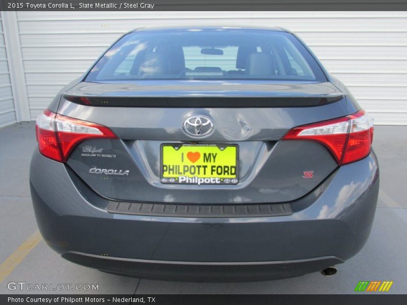 Slate Metallic / Steel Gray 2015 Toyota Corolla L