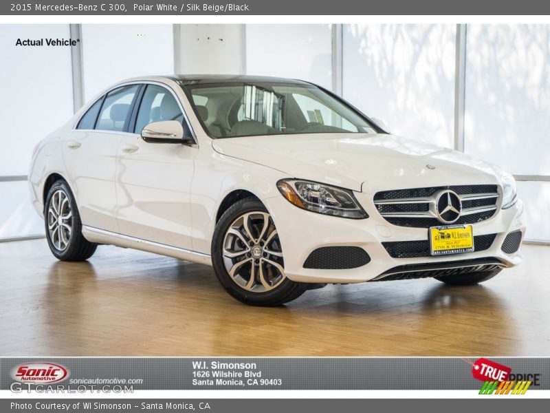 Polar White / Silk Beige/Black 2015 Mercedes-Benz C 300