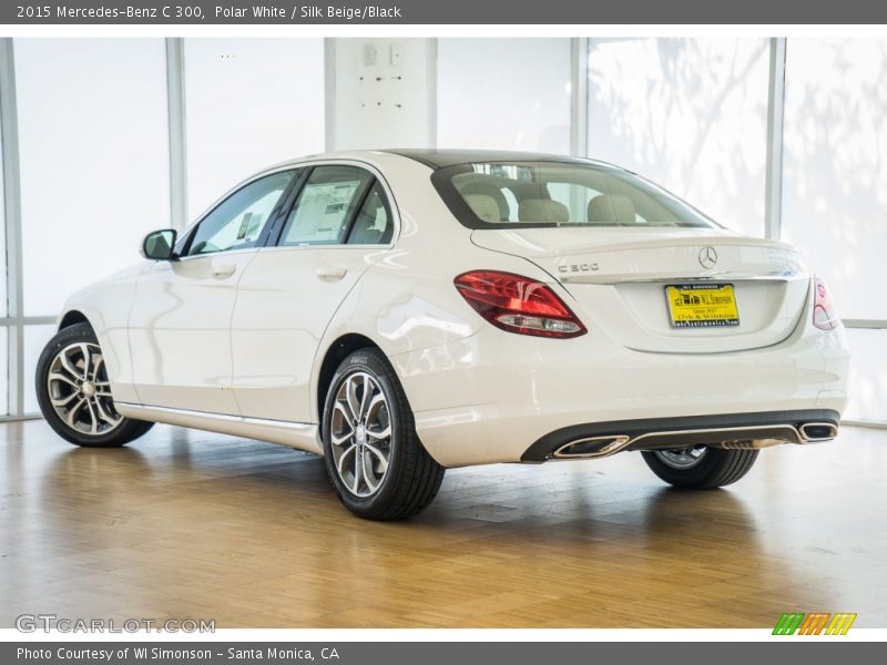 Polar White / Silk Beige/Black 2015 Mercedes-Benz C 300