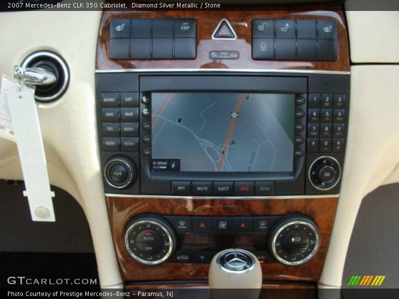 Diamond Silver Metallic / Stone 2007 Mercedes-Benz CLK 350 Cabriolet