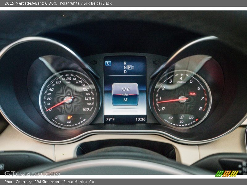 Polar White / Silk Beige/Black 2015 Mercedes-Benz C 300