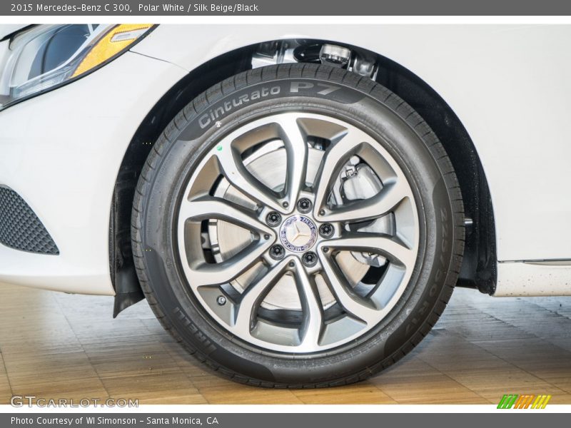 Polar White / Silk Beige/Black 2015 Mercedes-Benz C 300