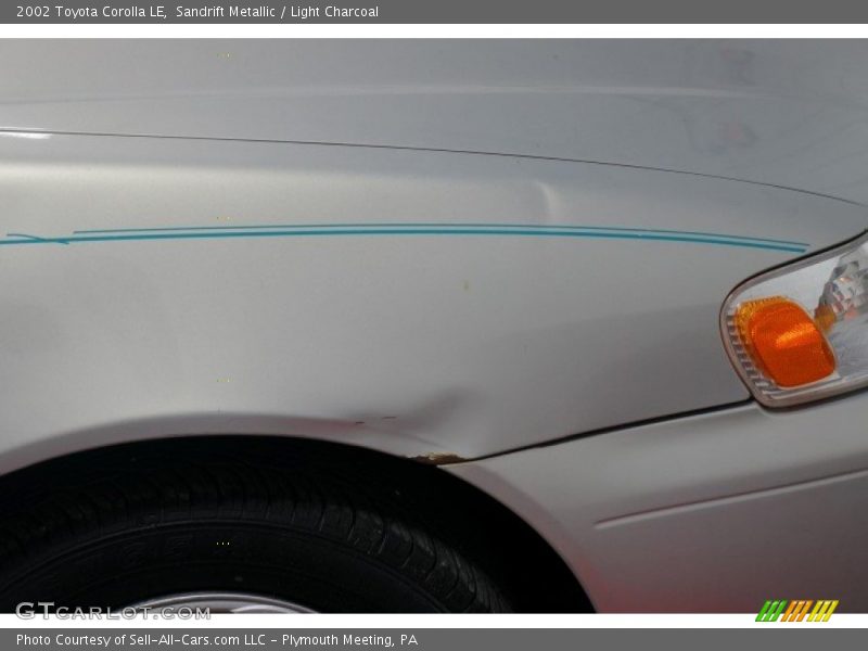 Sandrift Metallic / Light Charcoal 2002 Toyota Corolla LE